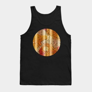 Colourful gradient unique flowers leopard stripes abstract modern 287 Pattern Tank Top